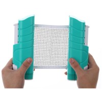 Hot-selling Ping-Pong Plastic Scalable Net and Post Factory Directly Supply Retractable Table Tennis Net Post