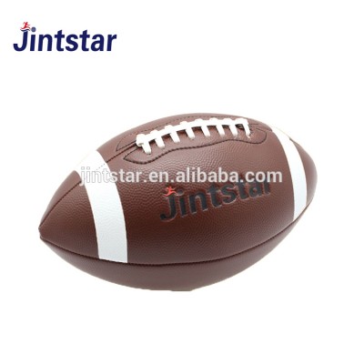 customer logo training Rugby ball Machine sewn pu/pvc leather American football