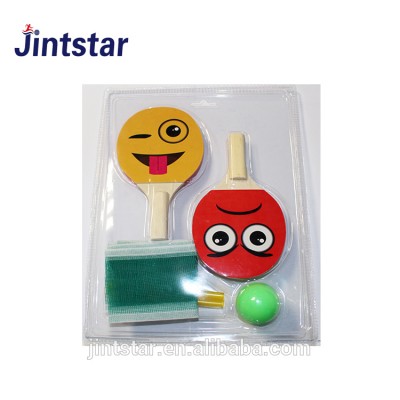 Promotional children toys Mini pingpong rackets sets with net and balls for kids