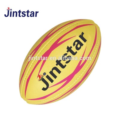 Super 6 pvc vintage leather inflatable rugby ball rugby stress ball league printing