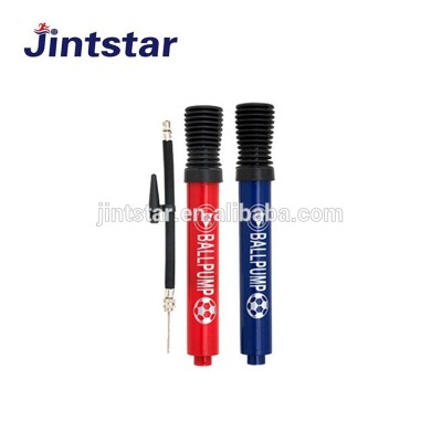 Plastic small hand operated hydraulic double action inflator pump for balls