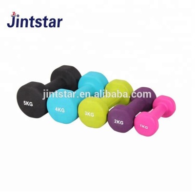 Jintstar custom round handle colorful dumbbell