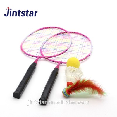 OEM professional mini steel alloy badminton racket sets for kids/babys